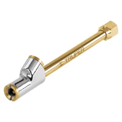 Inflador de cabeza doble cuerda 1/4 NPT Truper