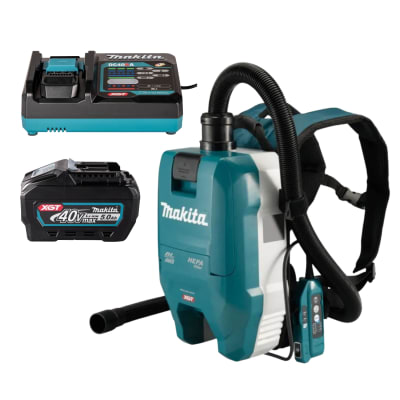 Aspiradora de Mochila 40V XGT 18KPA + bateria 5ah Makita1