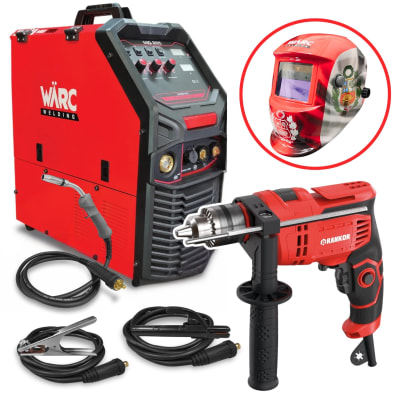 Soldadora Multiproceso 185MIG WARC + Taladro percutor 1/2