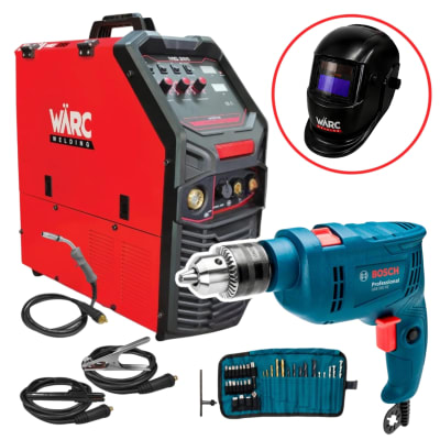 Soldadora Multiproceso MIG285MP WARC + Taladro percutor GSB 550 + 34 accesorios Bosch1
