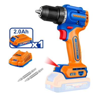 Taladro 45nm 20V con 1 batería y cargador WADFOW
