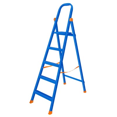 Escalera Tubular de acero 5 pasos WADFOW1