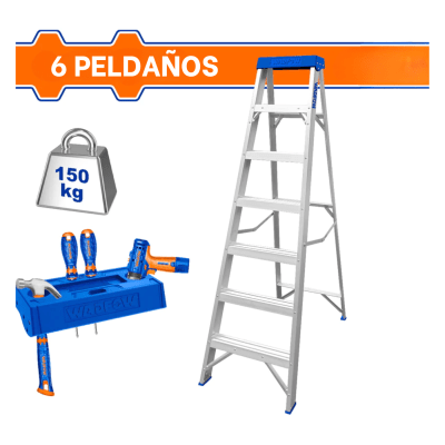 Escalera tipo tijera 6 peldaños Wadfow1