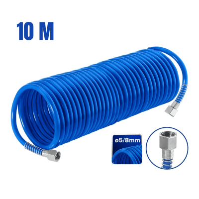 Manguera tipo resorte para compresora 10m Wadfow1