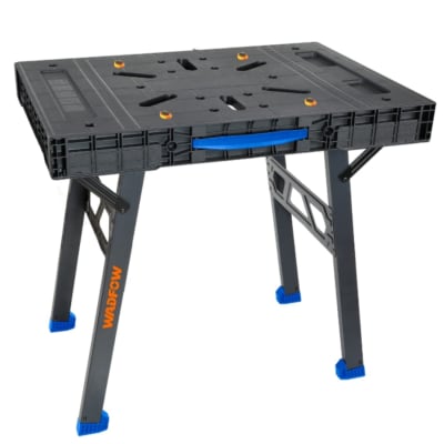 Mesa de Trabajo 450Kg WADFOW+ESTANTE 4 REPISAS 27KG PRETUL + JGO 6 10