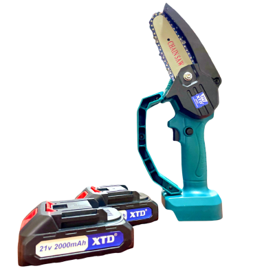 Mini Moto Sierra Inalámbrica Incluye 2 Baterías y Maletin XTD 40021