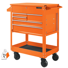 Gabinete metálico móvil 5 cajones capacidad 320 kg Truper