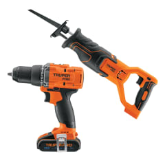 Taladro Atornillador + Sierra Sable + 1bat 2ah 20V Truper