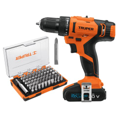Combo Taladro inalámbrico 20V + Juego de 61 Puntas mixtas Truper 0