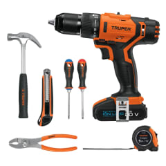 Taladro Percutor + 6 herramientas Truper 0