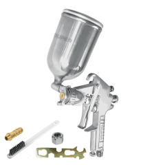 Pistola para pintar de gravedad LVMP vaso aluminio boq 1.7 mm Truper 0
