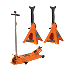 Gata tipo lagarto 5 toneladas + Caballete de 6 toneladas 2 piezas Truper