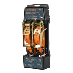 Juego de 2 sujetadores con ratchet carga máxima 1125 kg Truper 0