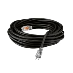 EXTENSION NEGRA INDUS. DE 1 TOMA C/FOCO D/NEON C/TIERRA 10M 14AWG HL 0