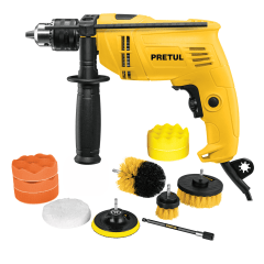 Combo Taladro percutor 550w + Kit de limpieza Pretul 0