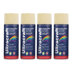 Pintura Spray Color Marfil x4 Unidades Ultracraft 0