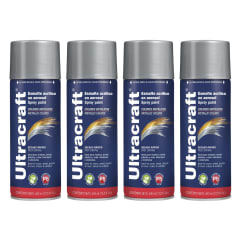 Pintura Spray Color Cromo Premium x4 Unidades Ultracraft