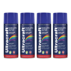 Pintura Spray Color Azul Marino x4 Unidades Ultracraft 0