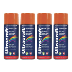 Pintura Spray Color Naranja x4 Unidades ULTRACRAF