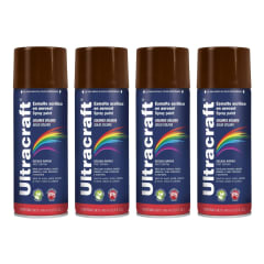 Pintura Spray Color Marrón x4 Unidades Ultracraft 0