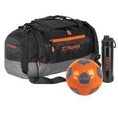 Combo Maleta deportiva y viaje + Pelota y Tomatodo Truper