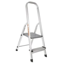 Escalera Tubular 2 Peldaños Aluminio Truper