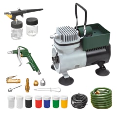 Kit mini compresora con aerógrafo Enzo