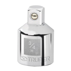 Adaptador para ratchet de encastre 3/4'' a encastre 1/2'' Truper