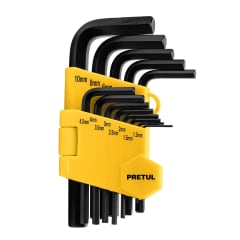 Juego 13 llaves allen mm punta hex con organizador, Pretul 0