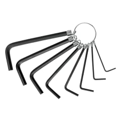 Juego de 8 llaves allen std punta hex tipo llavero, Pretul 0