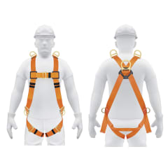 Arnés de cuerpo completo con 5 anillos ANSI truper