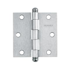 Bisagra tipo capuchina 3´´ acero cromo mate, redonda, Hermex