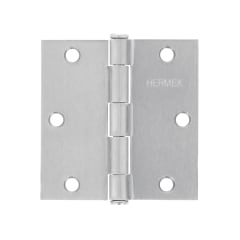 Bisagra tipo capuchina 3-1/2´´ acero cromo mate, plana, Hermex