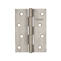 Bisagra rectangular 4'' acero inox. cabeza media bola Hermex (Caja de 10 unidades)