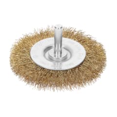 Escobilla circular 3´´ alambre grueso para taladro, Truper
