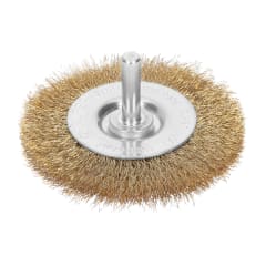 Escobilla circular 3´´ alambre fino para taladro, Truper 0