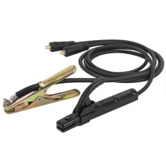 Juegos de cables con portaelectrodo y tenaza a tierra conector rápido 3/8'' Truper