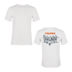 Polo blanca estampada 100% algodón, Truper 0