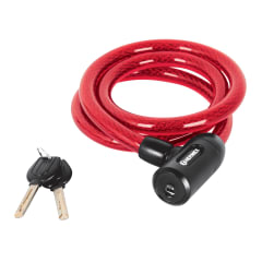 Candado de cable con llave 15mm x 1.20 m para bicicleta hermex