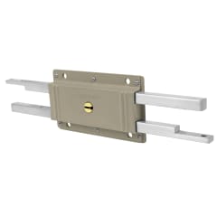 Chapa cerradura de doble barra doble cerrojo Hermex