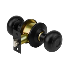 Cerradura pomo, negro, oval, entrada, Hermex 0