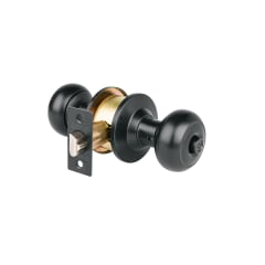 Cerradura pomo, negro, oval, recámara, Hermex 0