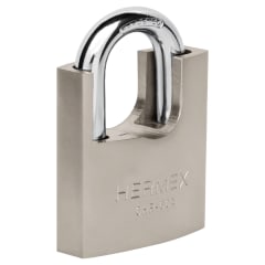 Candado 60 mm cuerpo acorazado de hierro, llave anti-ganzúa Hermex 0
