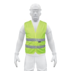 Chaleco de seguridad verde con cintas de alta visibilidad Truper