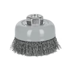 Escobilla tipo copa 3'' alambre ondulado fino multi-rosca Truper 0