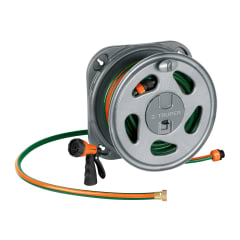 Combo manguera 20m + pistola de riego y porta manguera truper 0