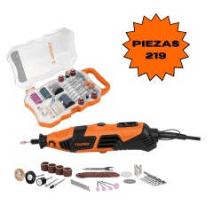 Kit mini taladro rectificadora con accesorios 219 Piezas Truper