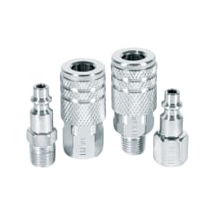 Juego de 2 conectores y 2 acoples para compresora, Pretul 0