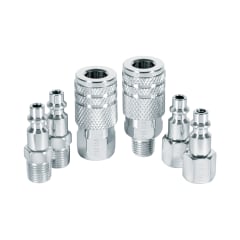 Juego de 4 conectores y 2 acoples compresora de aire Pretul 0