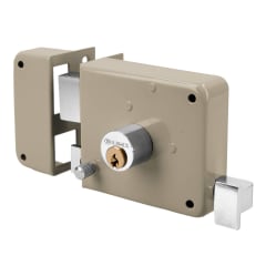 Chapa cerradura de sobreponer izquierda clasica Hermex 0